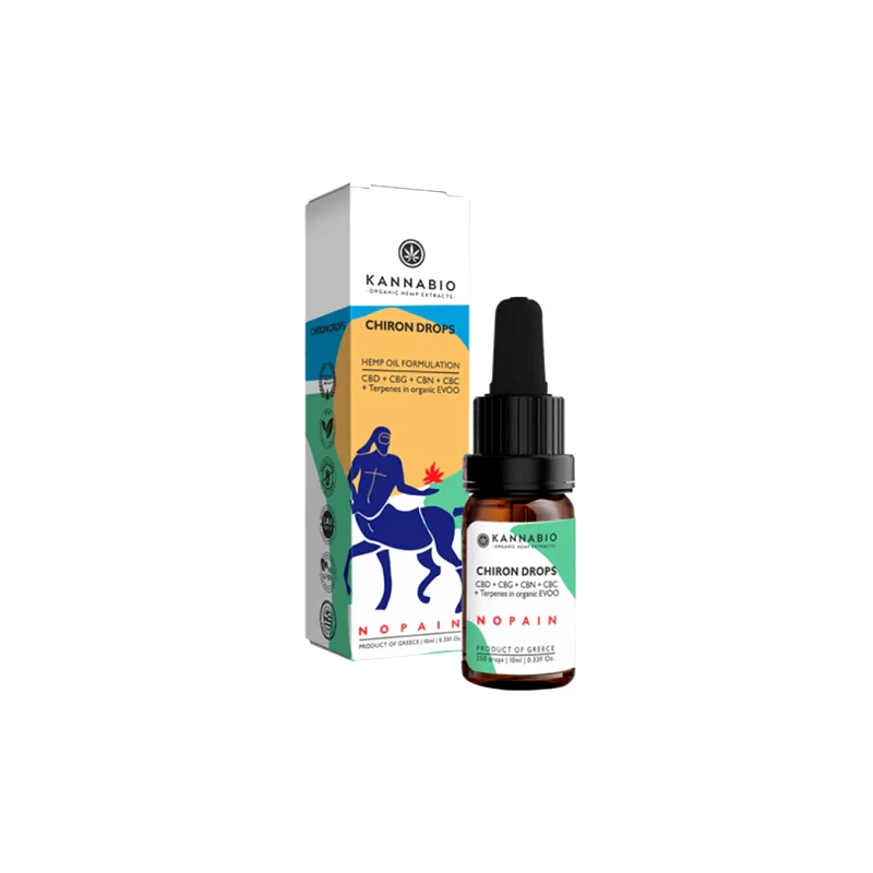 KANNABIO Chiron Drops NoPain CBD+CBG+CBN+CBC+Terpenes (2,250mg/10ml)