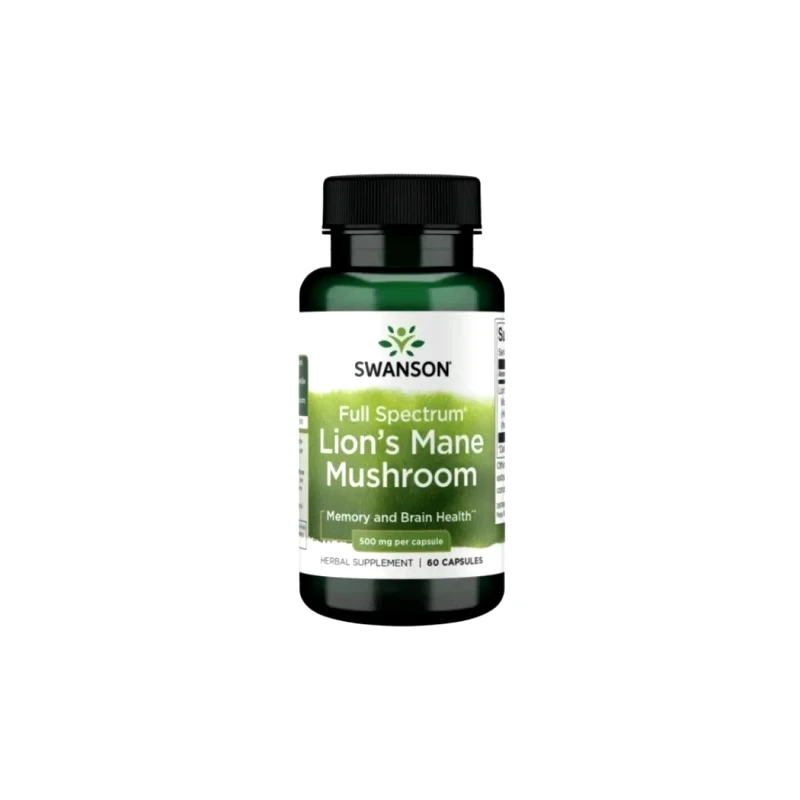 Swanson Full Spectrum Lion's Mane Mushroom 500mg-60caps