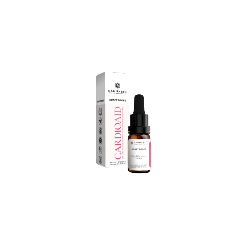 KANNABIO Adapt Drops CardioAid CBD+CBG+Adaptogens (1,250mg/10ml)