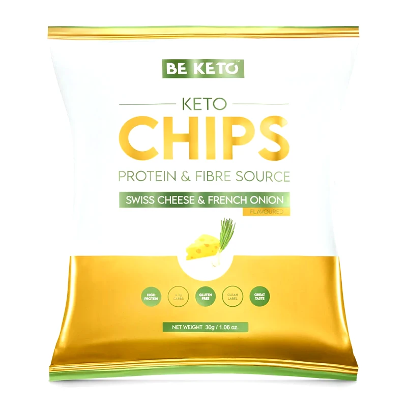 BEKETO Keto Chips – Swiss Cheese & French Onion 30g