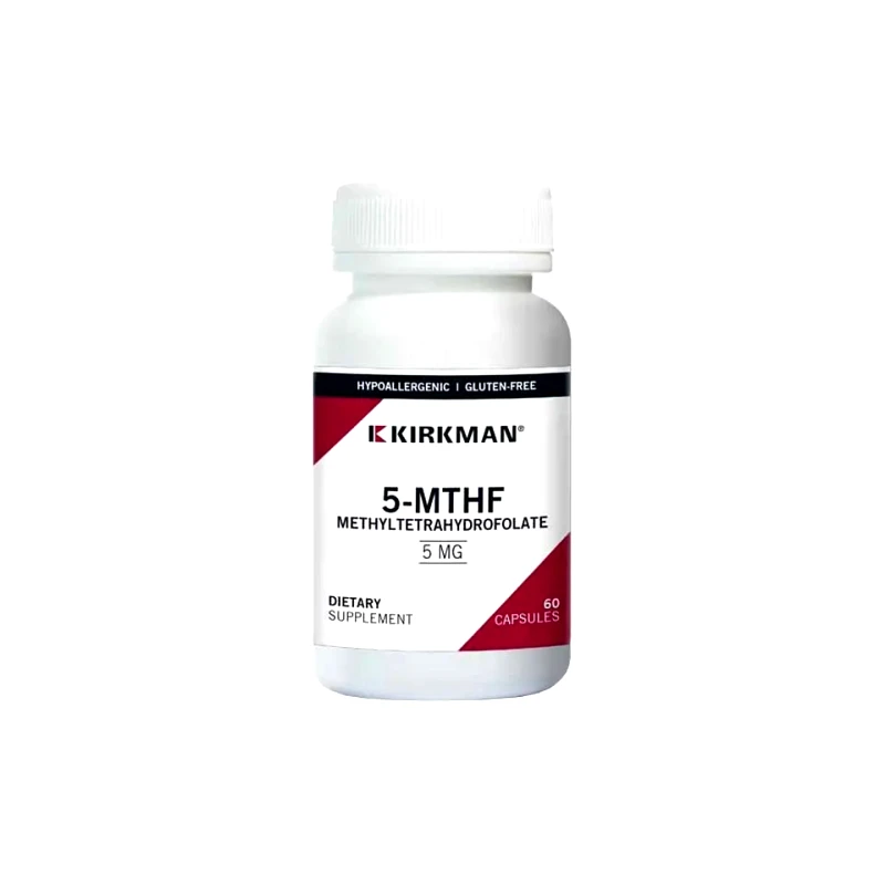 Kirkman 5-MTHF (Methyltetrahydrofolate) 5mg -60caps