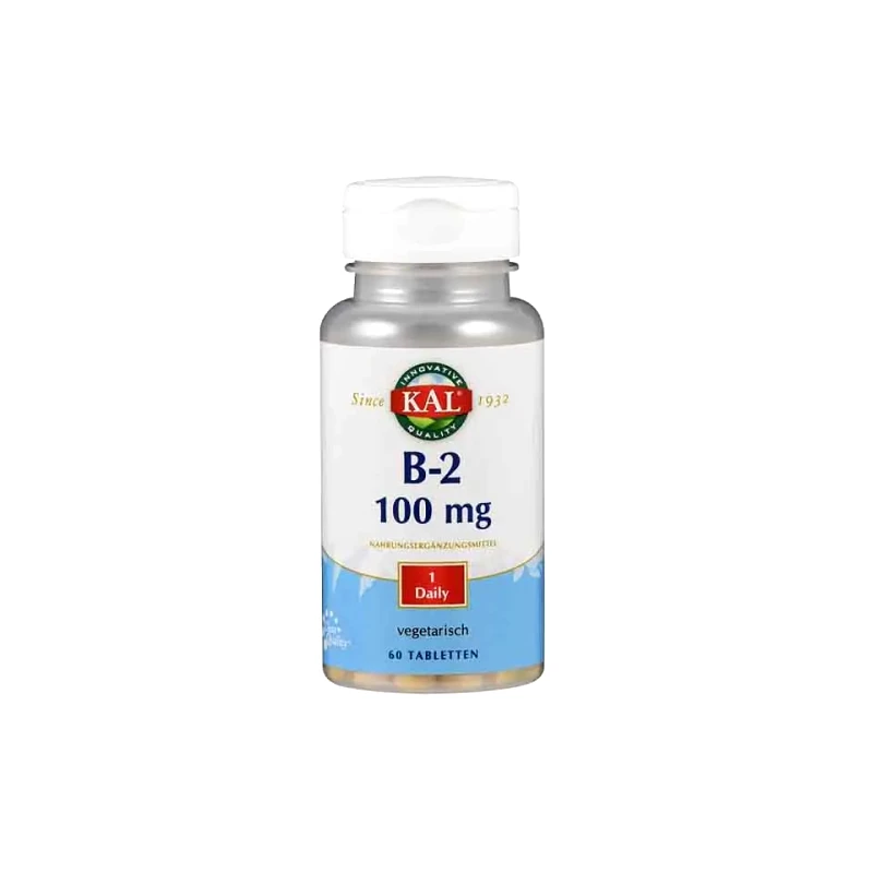 KAL B2 - Riboflavin 100mg -60tablets