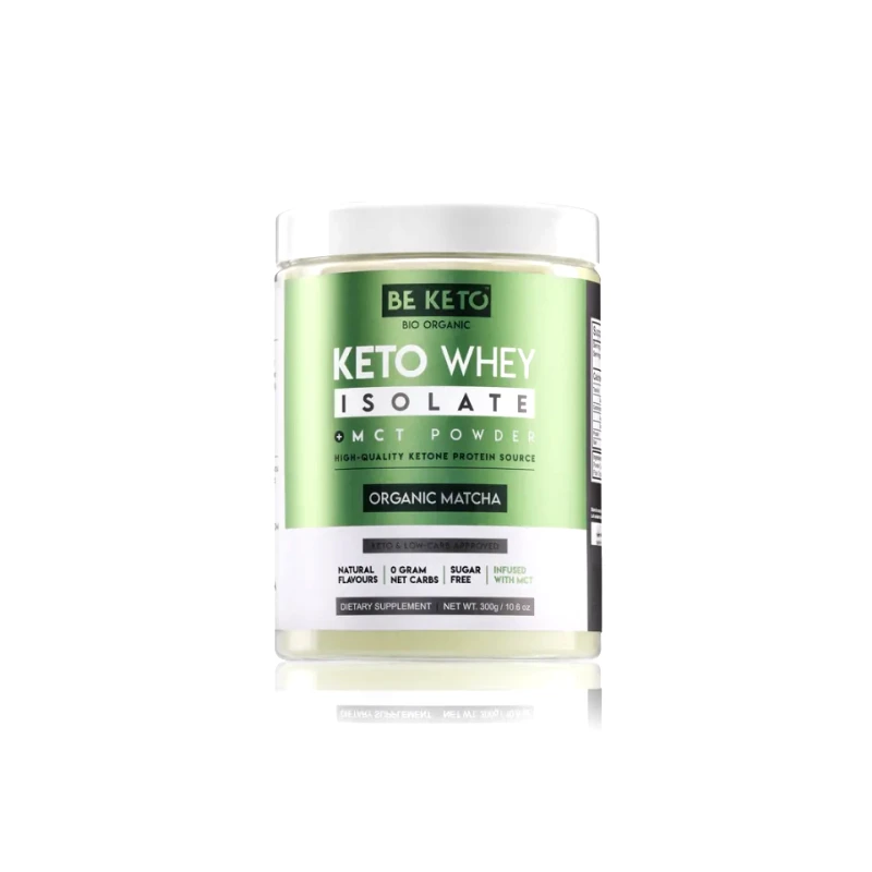 BEKETO Keto Whey Isolate + MCT – Organic Matcha -300g