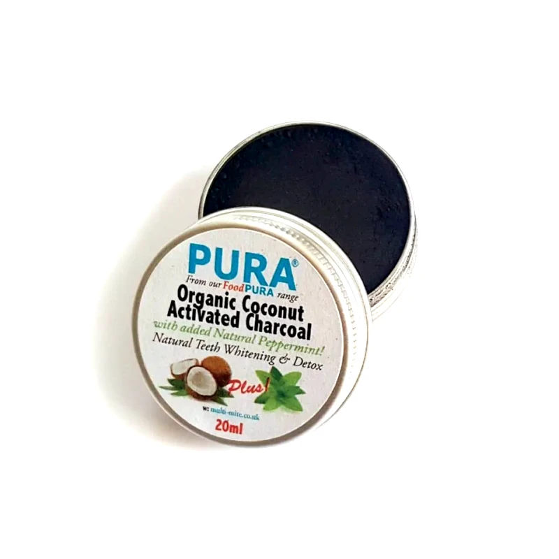 PURA Pura Organic Coconut Activated Charcoal peppermint -20ml