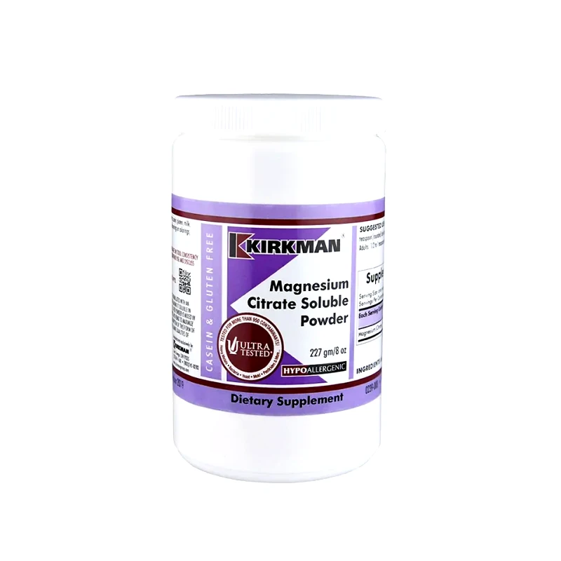 Kirkman Magnesium Citrate Powder 90 doses -227gr