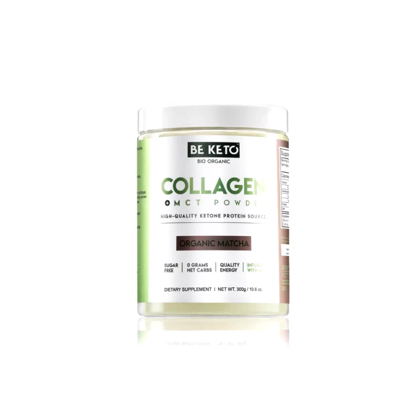 BEKETO Keto Collagen + MCT Oil Organic Matcha -300g