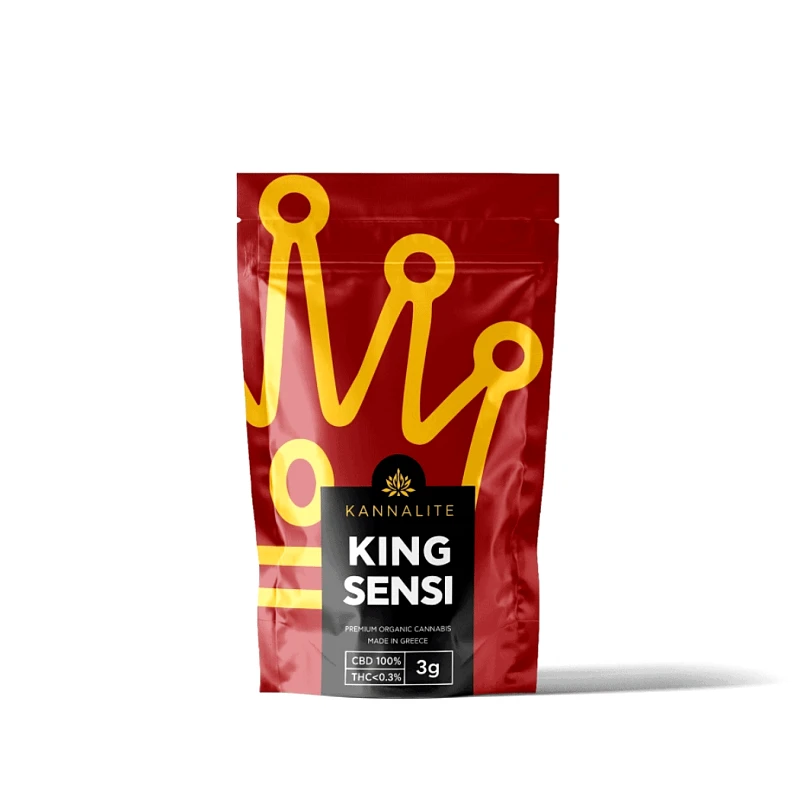 KANNABIO King Sensi Ελληνικοί βιολογικοί ανθοί CBD -3g