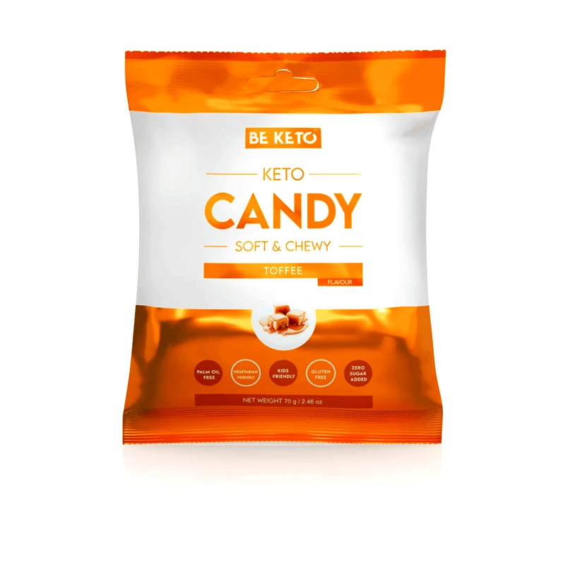 Beketo Κέτο Καραμέλες Καραμέλας Βουτύρου Χωρίς Ζάχαρη Beketo (70g)|Sugar-Free Toffee Keto Candies