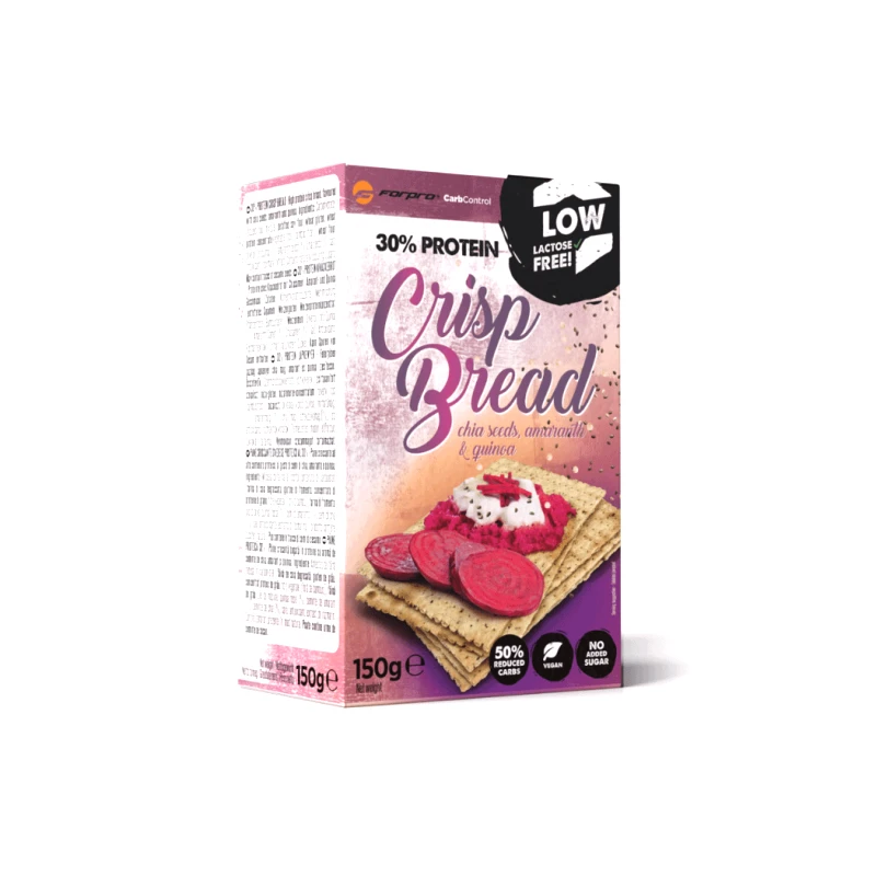 FORPRO 30% Protein Crisp Bread Chia Seeds Amaranth Quinoa -150g