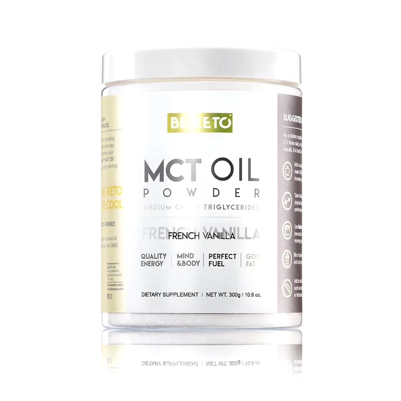 Λάδι MCT Oil σε Σκόνη Γαλλική Βανίλια Beketo (300g) | MCT Oil Powder French Vanilla