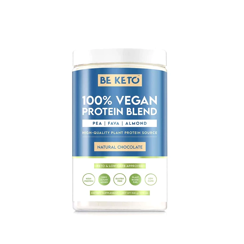 Beketo Vegan Ρόφημα Πρωτεΐνης Φυσική Σοκολάτα Beketo (500g)|Vegan Protein Powder - Natural Chocolate
