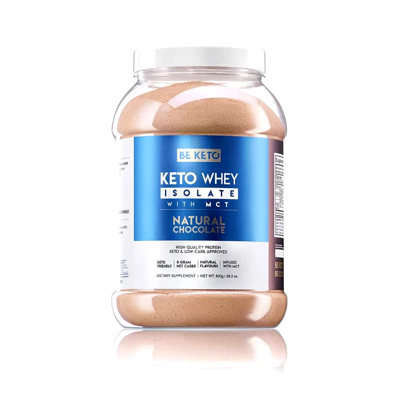 Beketo Κέτο Ρόφημα Πρωτεΐνης Σοκολάτα MCT Beketo|Keto Whey Isolate Protein Natural Chocolate MCT - 800gr