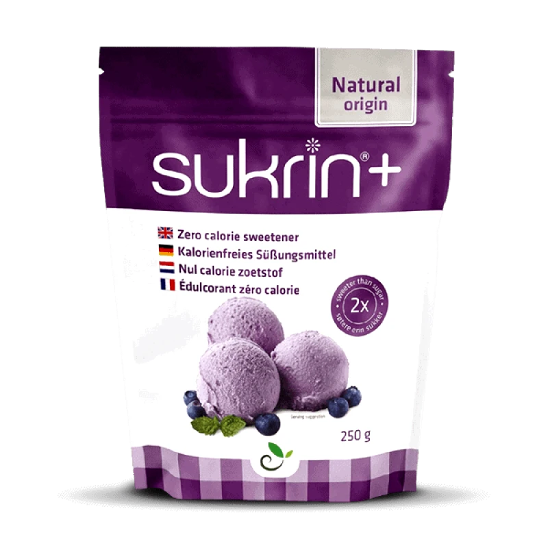 Sukrin Sukrin+ – Ερυθριτόλη με Στέβια (Διπλή Γλυκύτητα) 250gr