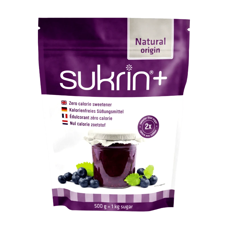 Sukrin Sukrin+ – Ερυθριτόλη με Στέβια (Διπλή Γλυκύτητα) 500gr