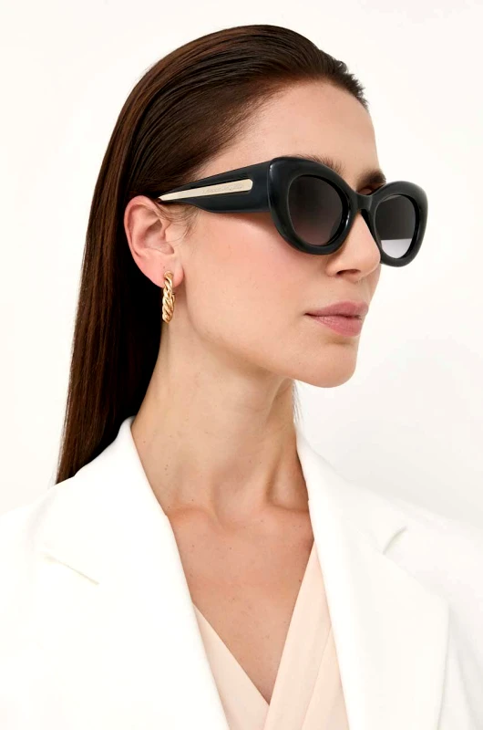 Alexander McQueen Γυαλιά ηλίου Alexander McQueen AM0403S χρώμα: μαύρο