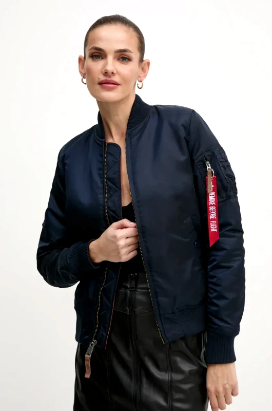 Alpha Industries Μπουφάν bomber Alpha Industries MA-1 VF 59 γυναικείο, χρώμα: ναυτικό μπλε