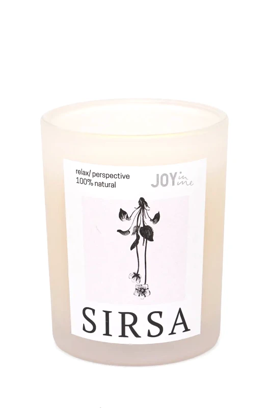 JOYINME Κερί για πρακτική γιόγκα και διαλογισμό JOYINME Sirsa χρώμα λευκό SIRSA