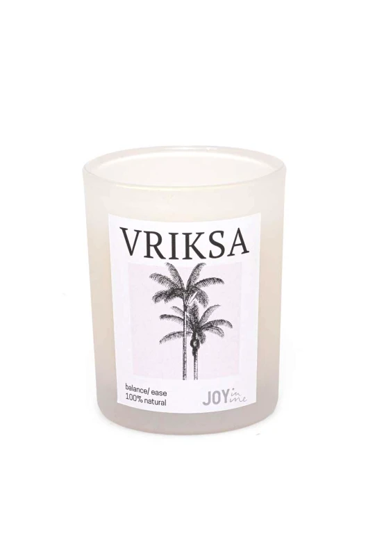 JOYINME Κερί για πρακτική γιόγκα και διαλογισμό Vriksa JOYINME χρώμα λευκό VRIKSA