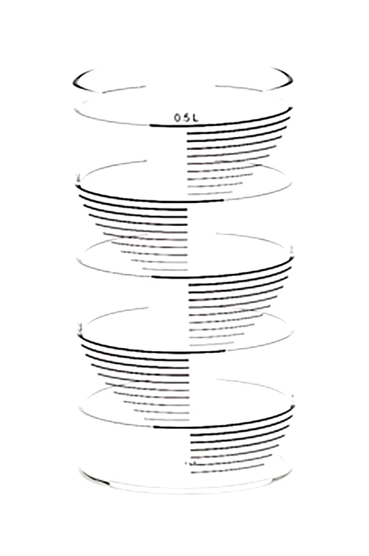 Tre Product Σετ ποτηριών Tre Product Rectangle Stripes 500 ml 4-pack