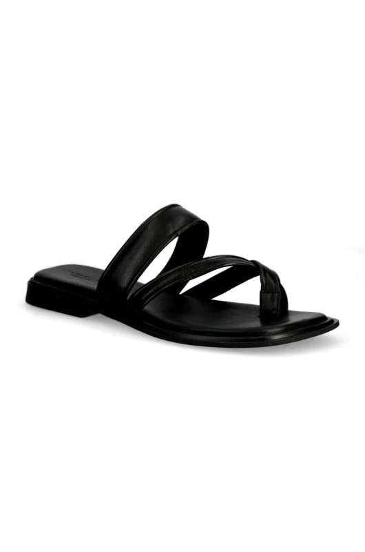 Vagabond Shoemakers Δερμάτινες παντόφλες Vagabond Shoemakers IZZY γυναικείες, χρώμα: μαύρο, 5713-101-20