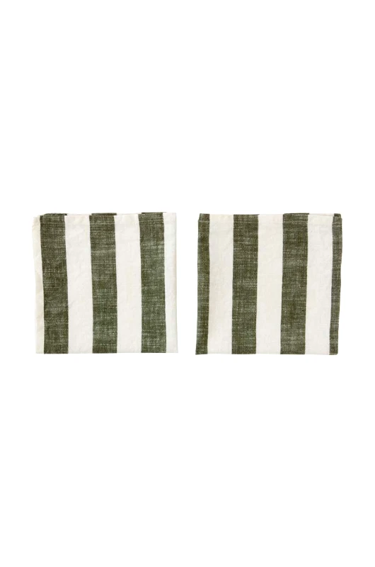 OYOY Σετ από βαμβακερές χαρτοπετσέτες OYOY Striped Napkin 2-pack