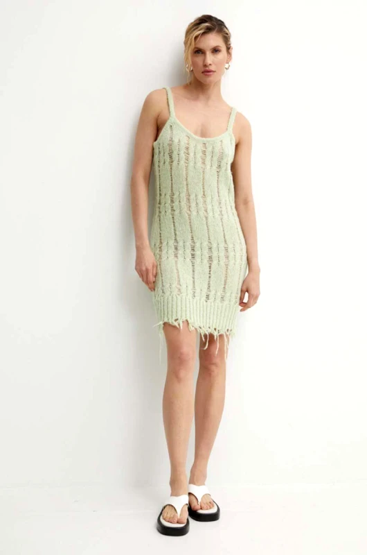 Resume Φόρεμα από μείγμα μαλλιού Résumé ArmieRS Knit Dress χρώμα: πράσινο, 20331113