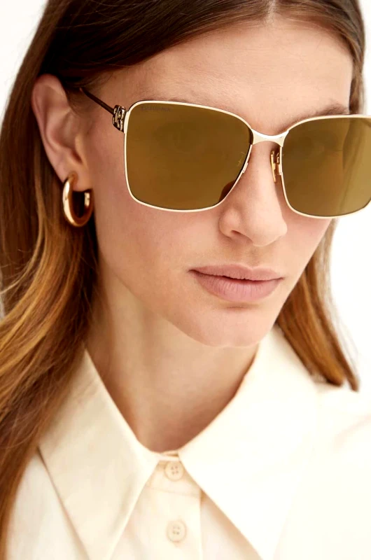 Balenciaga Γυαλιά ηλίου Balenciaga χρώμα: χρυσαφί, BB0338SK