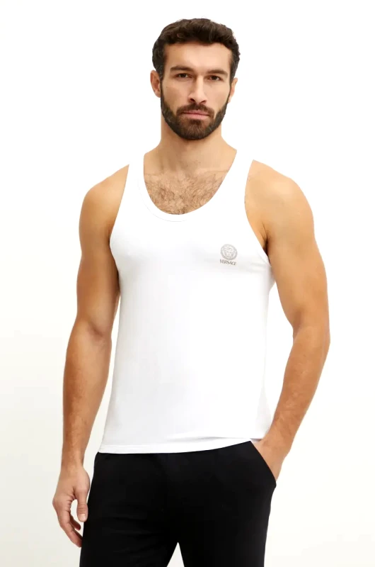 Versace Μπλουζάκι Versace χρώμα: άσπρο