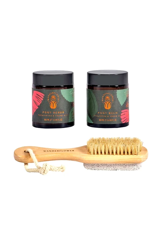 Wanderflower Σετ περιποίησης ποδιών Wanderflower Foot Therapy Set Eucalyptus&Fresh Mint
