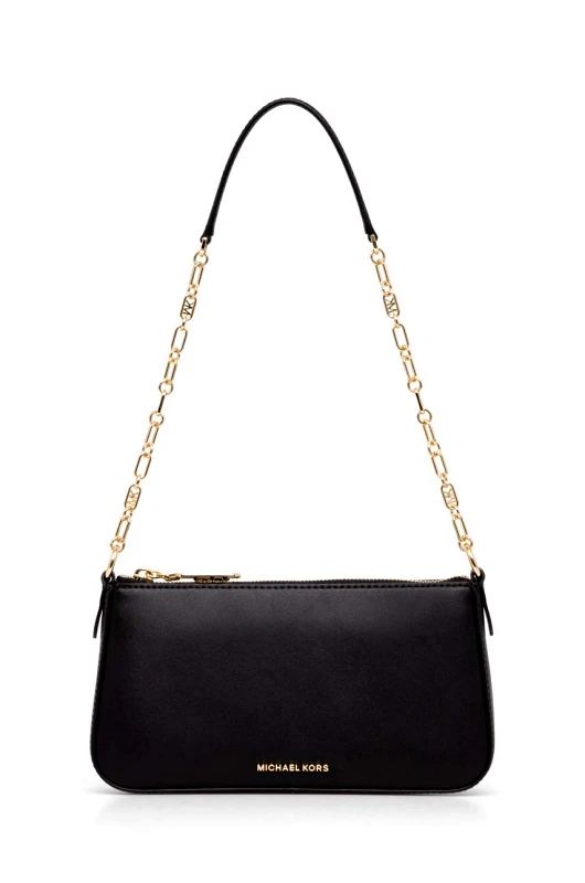 MICHAEL Michael Kors Δερμάτινη τσάντα MICHAEL Michael Kors χρώμα: καφέ