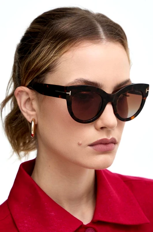 Tom Ford Γυαλιά ηλίου Tom Ford χρώμα: καφέ, FT1063_5152T