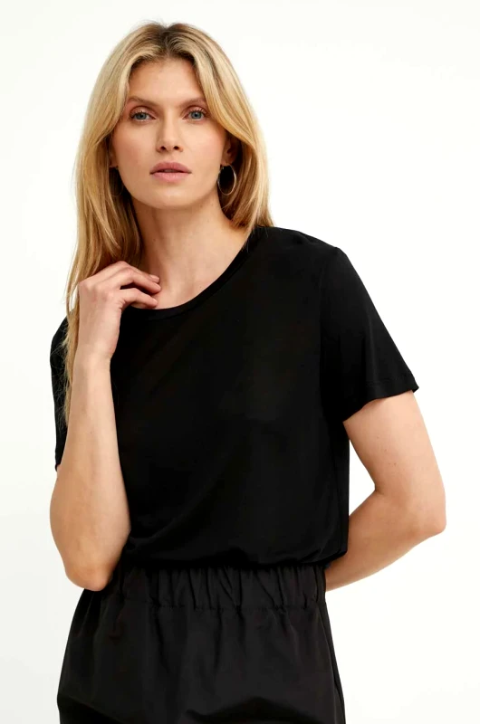 Bruuns Bazaar Μπλουζάκι Bruuns Bazaar KatkaBB ss T-shirt χρώμα: μαύρο, BBW1072N