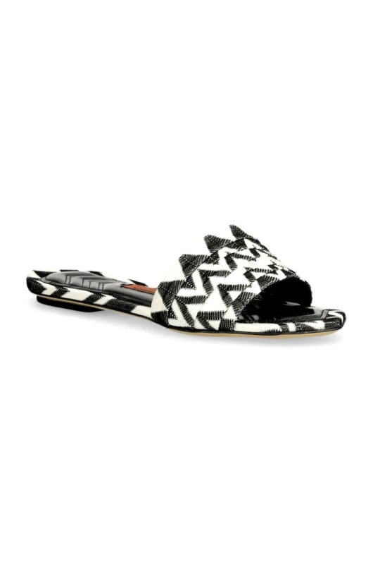 Missoni Παντόφλες Missoni Gia Flat χρώμα: μαύρο, M32_022