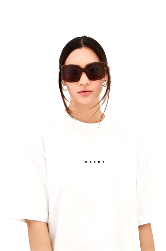 Marni Γυαλιά ηλίου Marni Jellyfish Lake Blonde χρώμα: καφέ, EYMRN00039.002.BZU