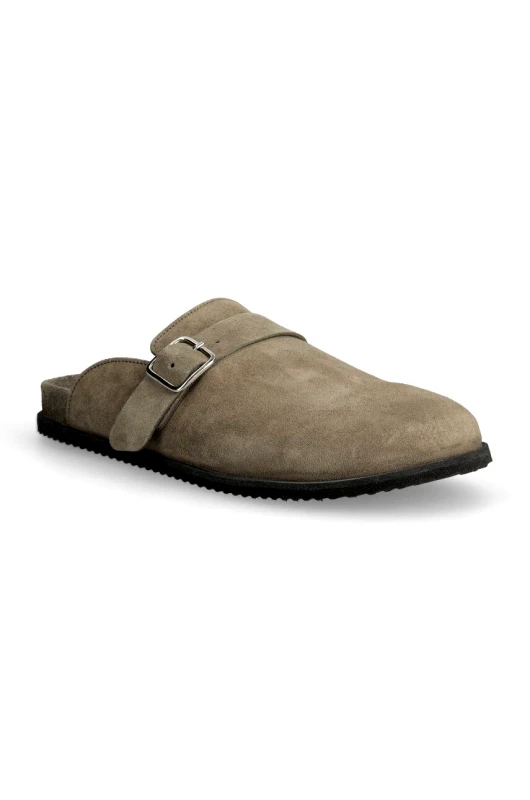Garment Project Παντόφλες σουέτ GARMENT PROJECT Blake Clog γυναικείες, χρώμα: γκρι, GPWF2538