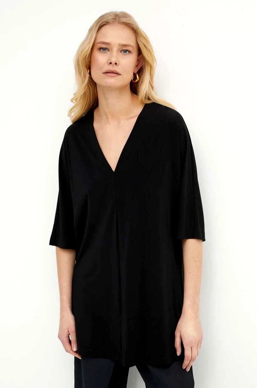 Max Mara Leisure Μπλουζάκι Max Mara Leisure χρώμα: μαύρο, 2416941068600