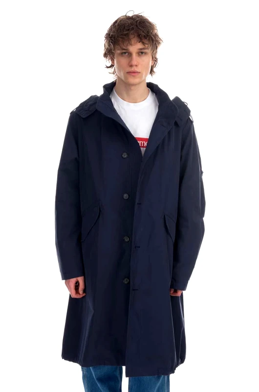 A.P.C. Μπουφάν A.P.C. χρώμα: ναυτικό μπλε F3COETZ-M30192 MARINE