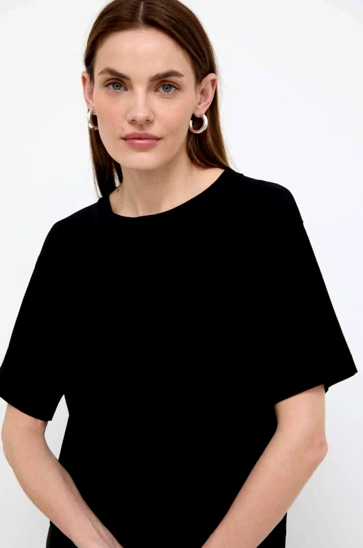 Max Mara Leisure Μπλουζάκι Max Mara Leisure χρώμα: μαύρο
