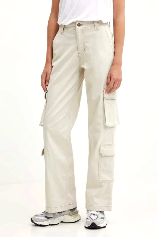 Hollister Co. Παντελόνι Hollister Co. χρώμα: μπεζ, KI356-4095-101