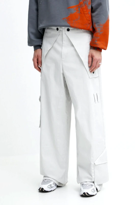 A-COLD-WALL* Παντελόνι A-COLD-WALL* Overlay Cargo Pant χρώμα: γκρι, ACWMB276