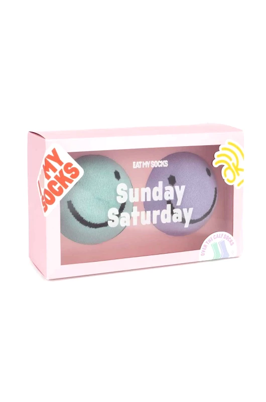 Eat My Socks Κάλτσες Eat My Socks Saturday Sunday 2-pack