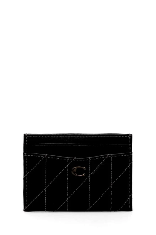 Coach Δερμάτινη θήκη για κάρτες Coach Essential Card Case χρώμα: μαύρο