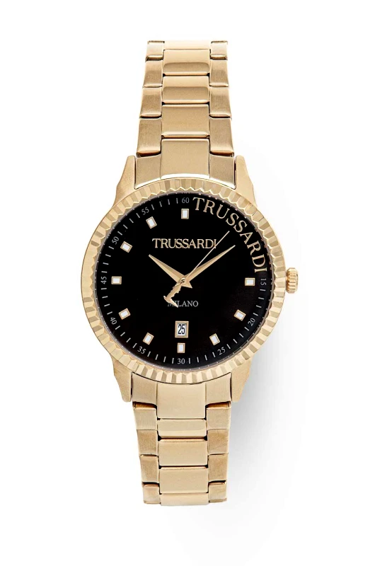 Trussardi Ρολόι Trussardi χρώμα: χρυσαφί, R2453141005