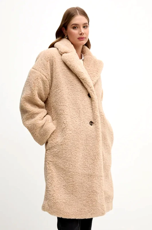 Barbour Παλτό Barbour Ambani Casual Coat χρώμα: μπεζ, LCA0341