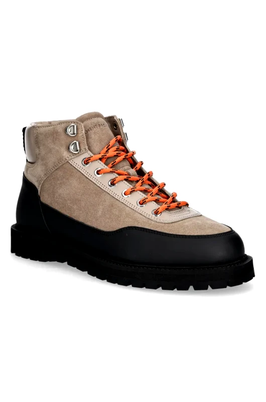 Garment Project Σουέτ παπούτσια GARMENT PROJECT Olaf Lace-Up Boot χρώμα: καφέ, GPF2606