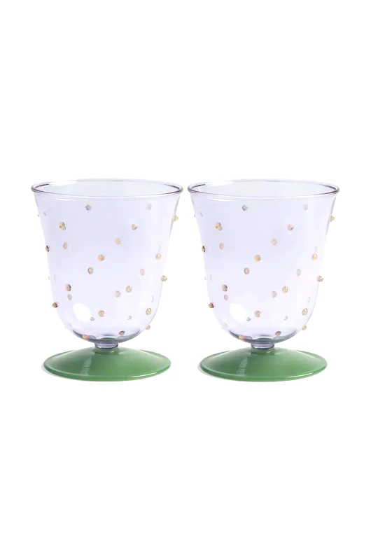 &k amsterdam Σετ ποτηριών κρασιού &k amsterdam glass dot purple 200 ml 2-pack