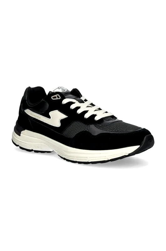 Stepney Workers Club Αθλητικά Stepney Workers Club Amiel S-Strike Suede Mix χρώμα: μαύρο, YP01115
