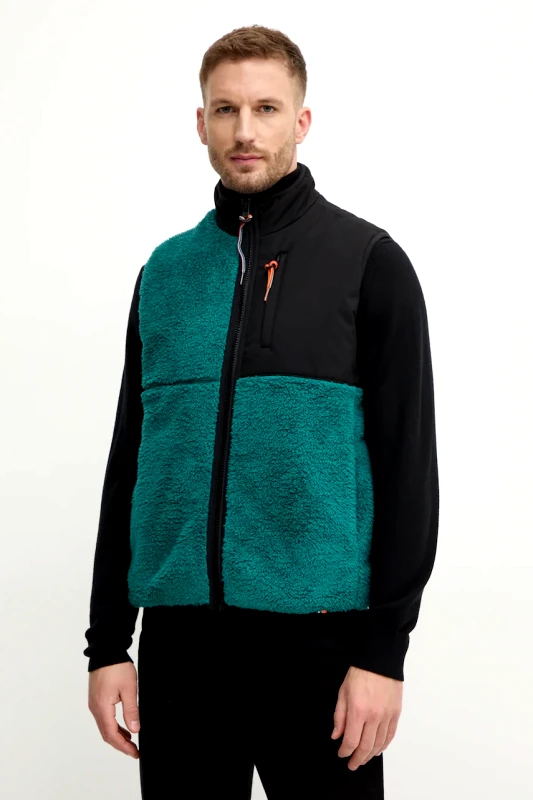 United Colors of Benetton Αμάνικο μπουφάν United Colors of Benetton χρώμα: πράσινο, 2LNEUJ00J