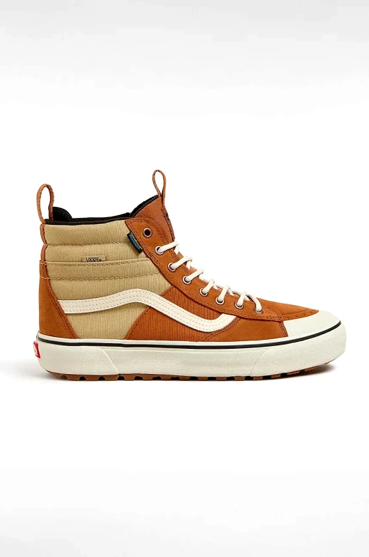 Vans Πάνινα παπούτσια Vans MTE Sk8-Hi Waterproof χρώμα: καφέ, VN000CVTI6Y1