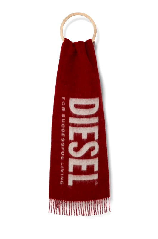 Diesel Μάλλινο κασκόλ Diesel S-KOTT χρώμα: κόκκινο, A15119.0AJDX